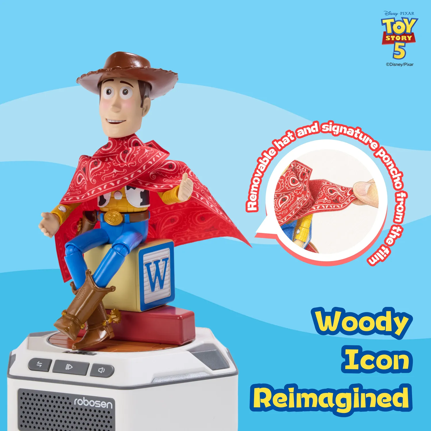 Robosen Mini Toy Story 5 robot Buzz Woody set interattivo