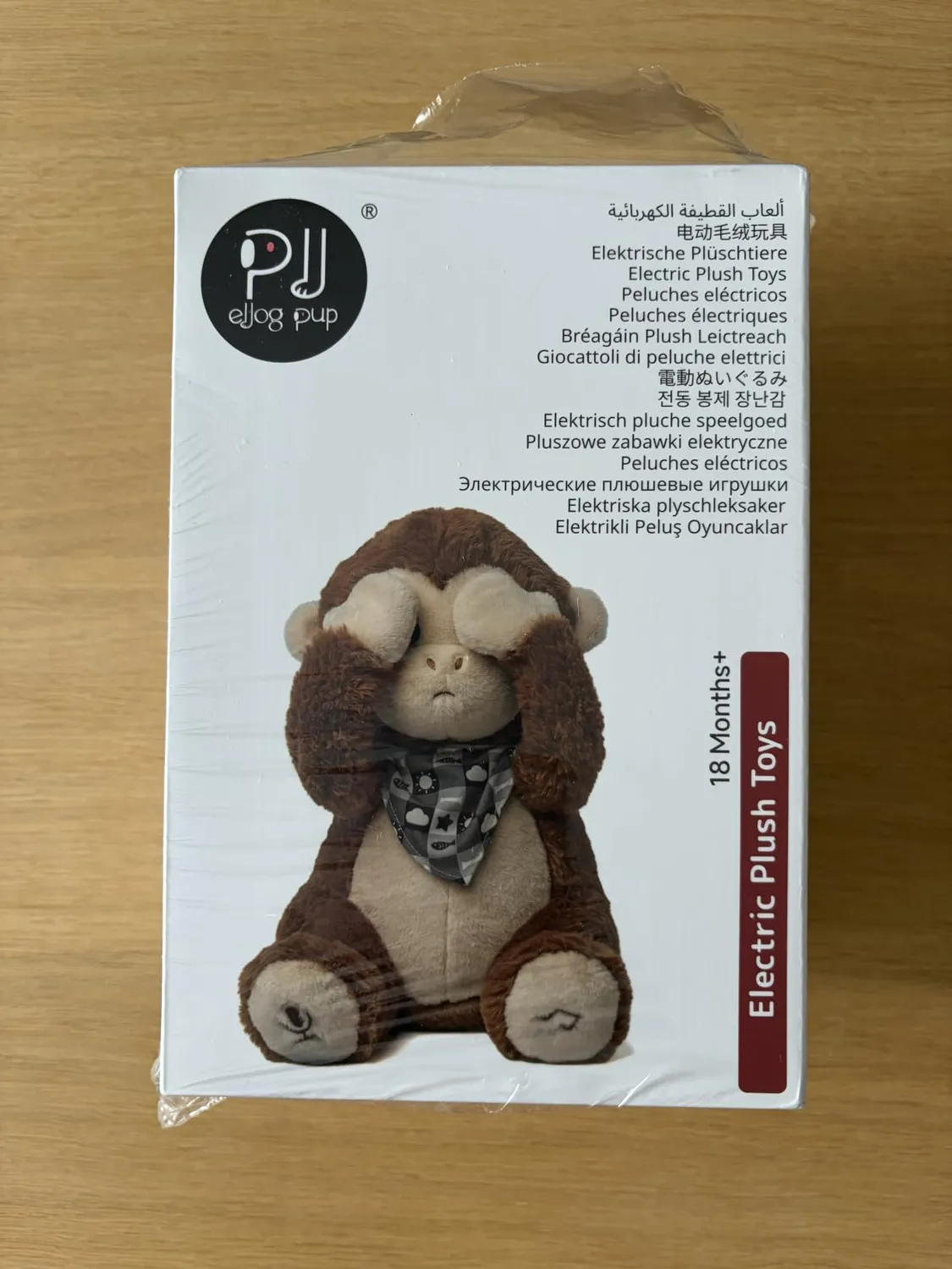 eJog Pup Scimmia peluche interattivo musicale con voce
