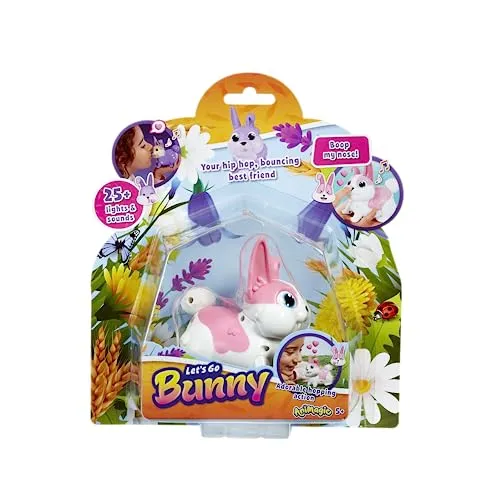 Animagic Let's Go Bunny Rosa peluche interattivo saltellante