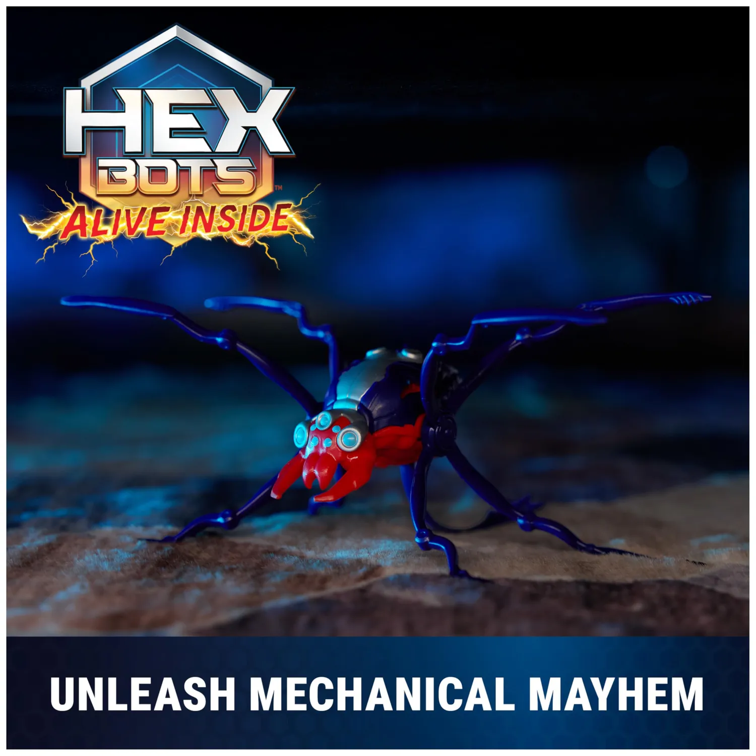 Hex Bots Skitter Bot Spider Robot Insetto Luminoso
