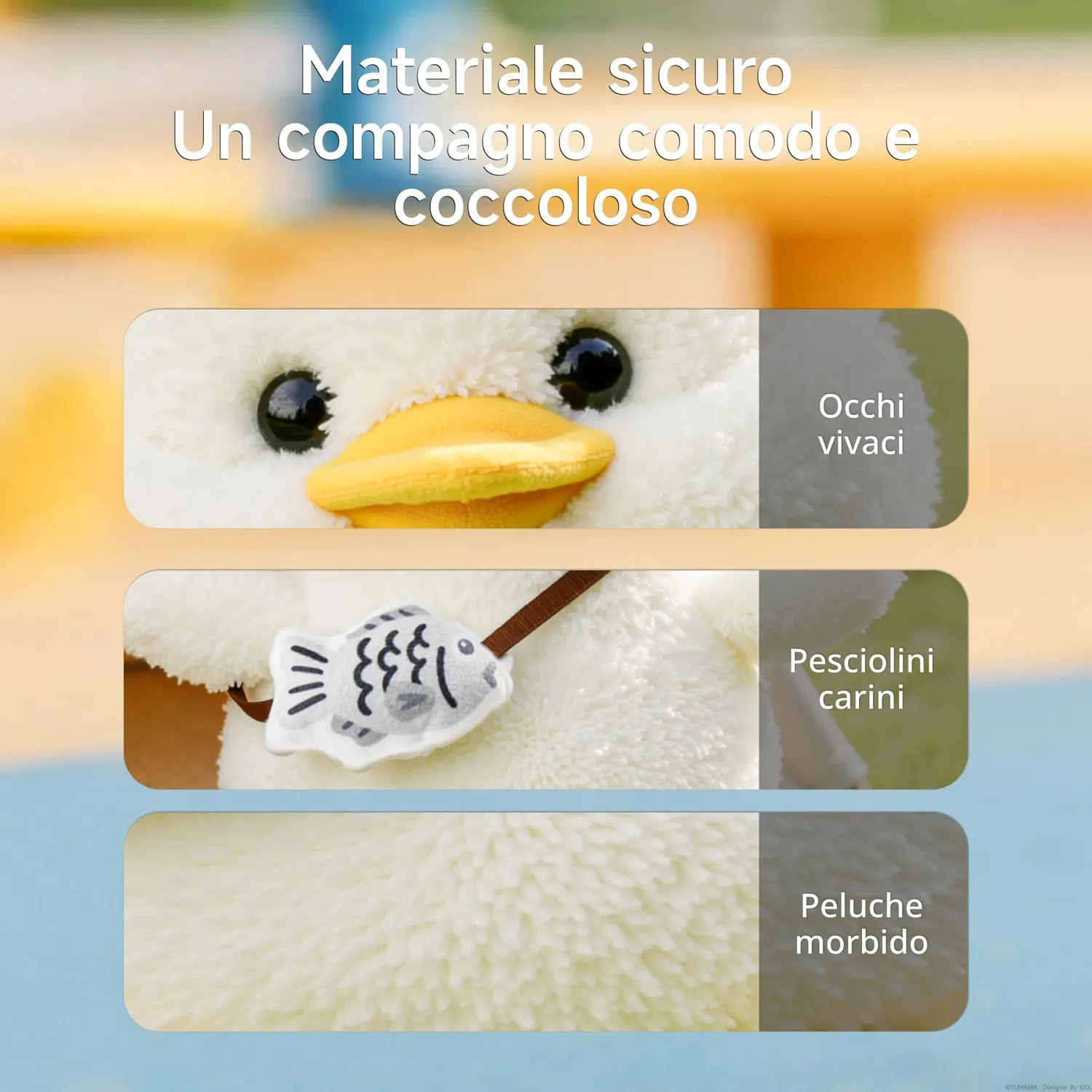 eJog Pup Anatra Peluche Interattivo con Musica e Voce
