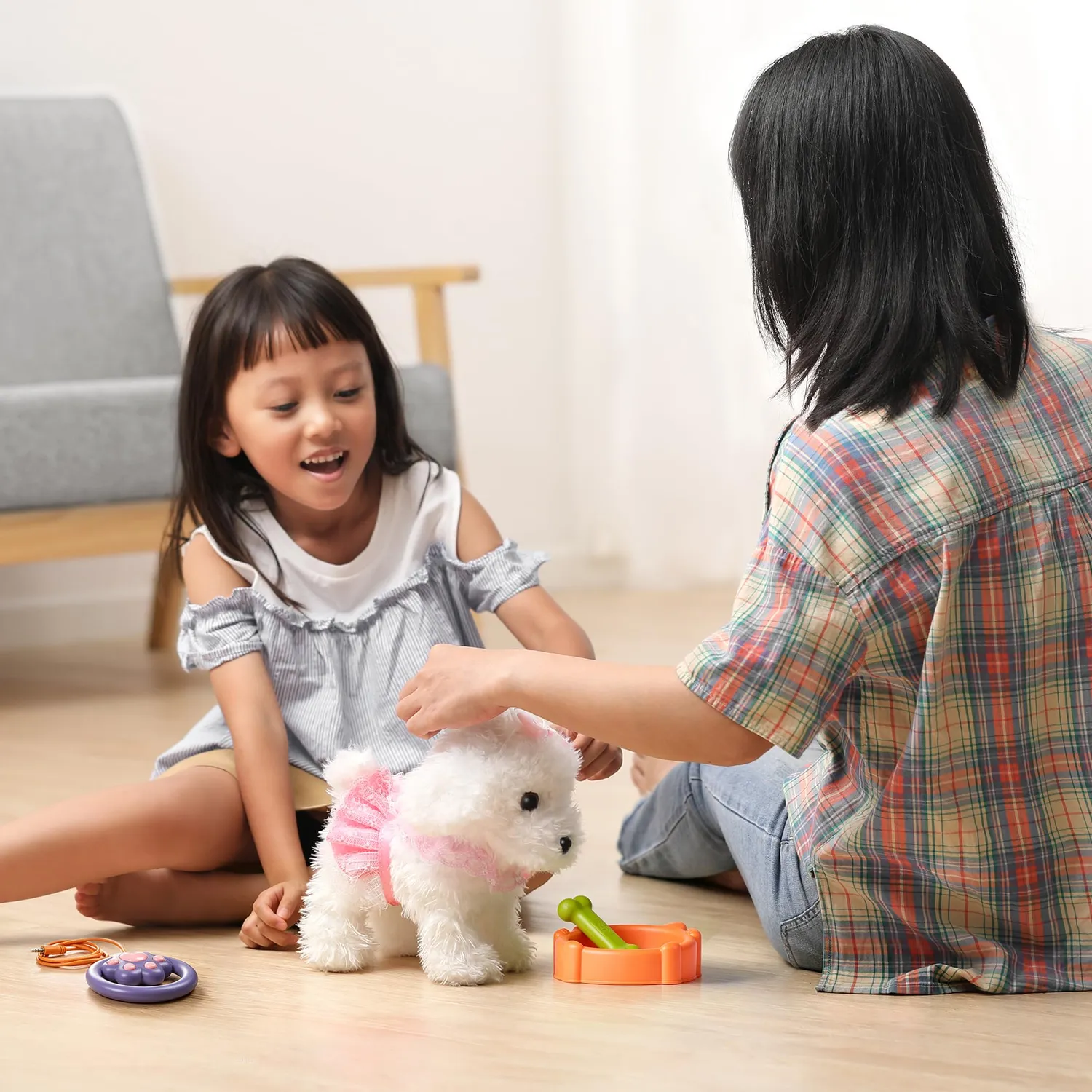 Or Or Tu cane robot peluche telecomando guinzaglio interattivo