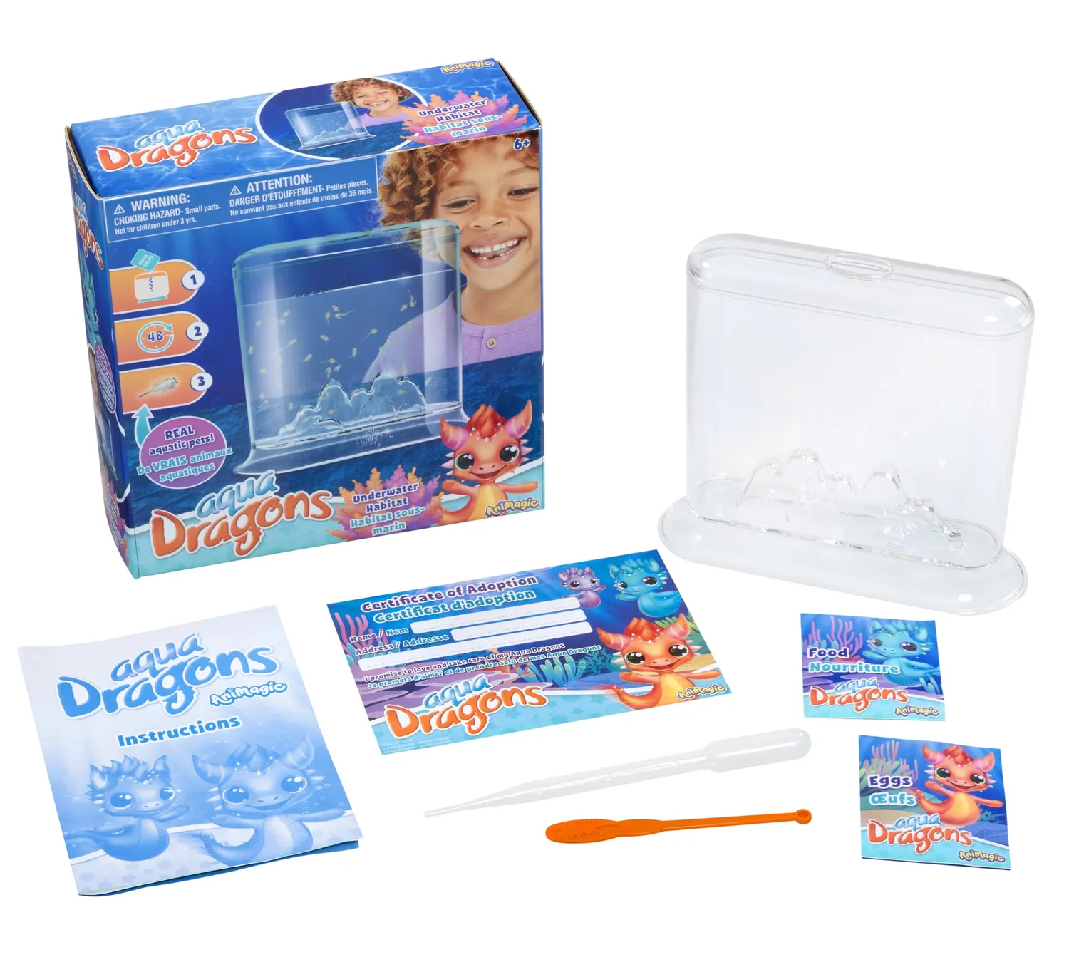 Animagic Aqua Dragons Hatch'n'Grow kit acquario fai da te 6 anni