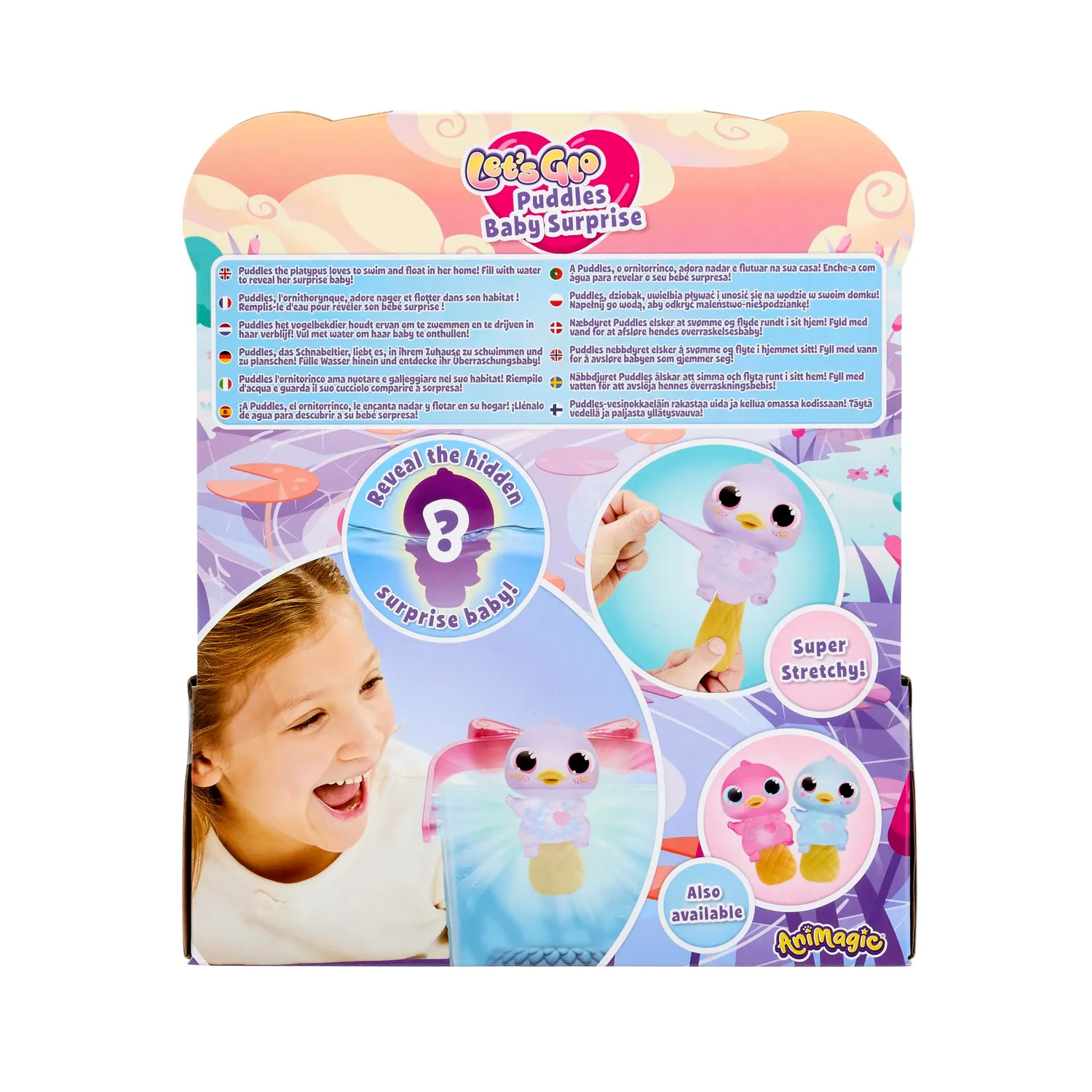 Animagic Let's Glo Puddles Habitat Ornitorinco Luminoso