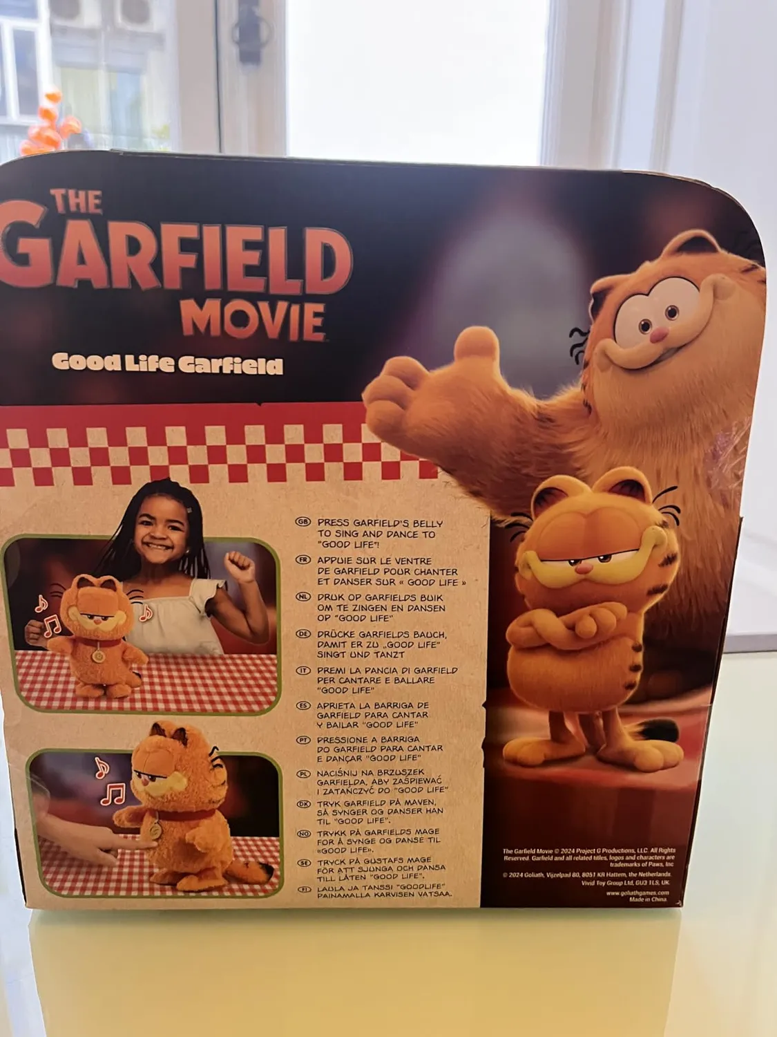 Animagic Baby Garfield peluche interattivo arancione