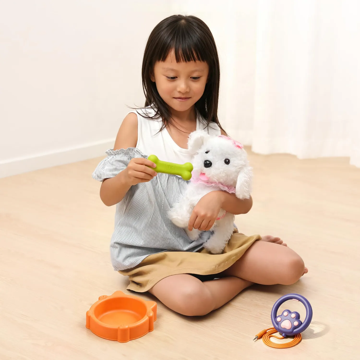 Or Or Tu cane robot peluche telecomando guinzaglio interattivo
