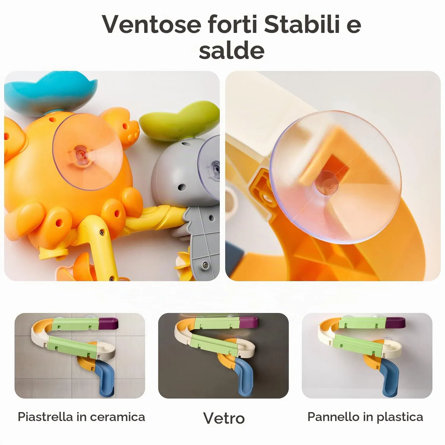 OR OR TU Giochi bagnetto mulino granchio polipo ventosa 22 pezzi