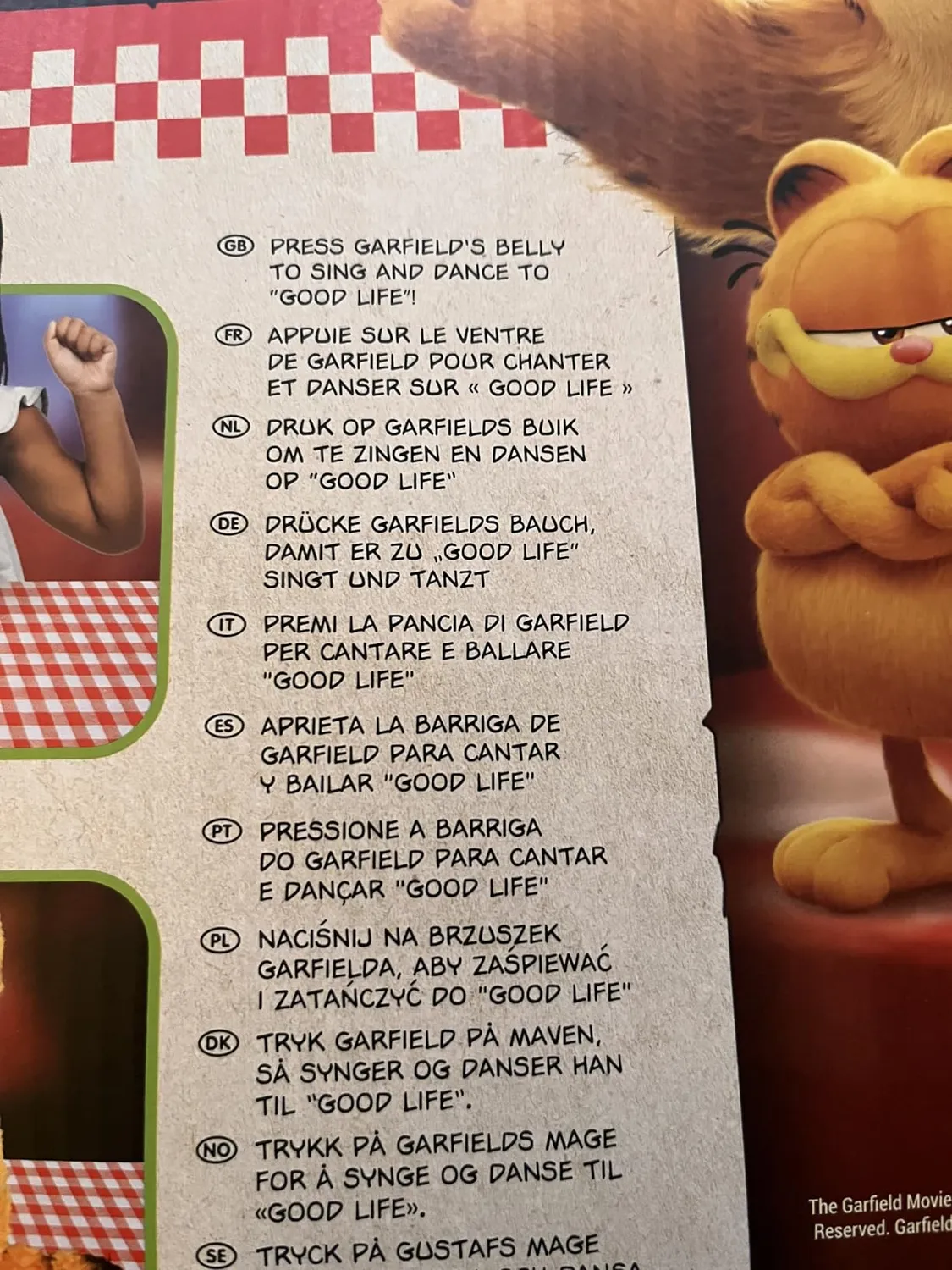Animagic Baby Garfield peluche interattivo arancione
