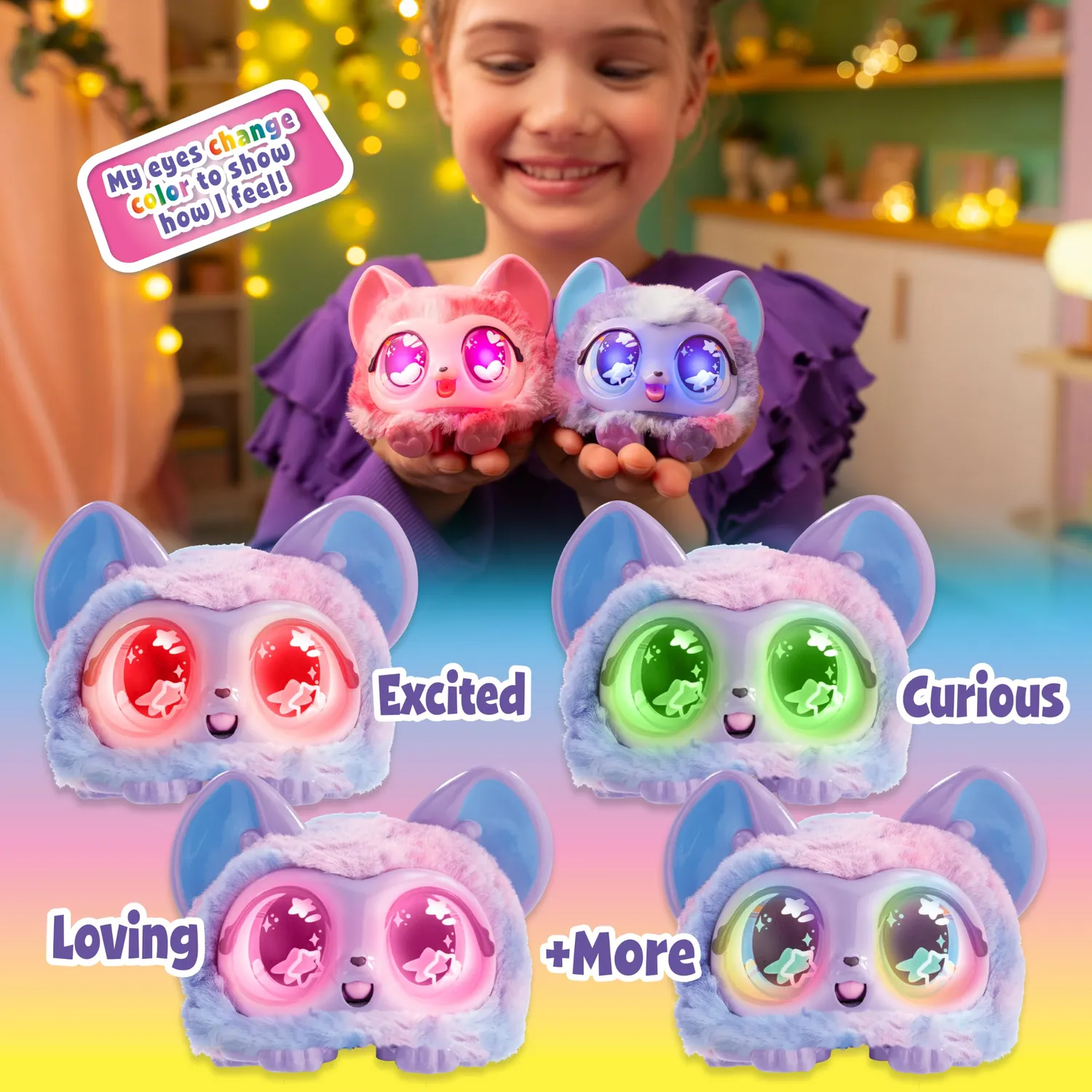 Animagic Snuggle-ups Rosa Peluche Interattivo che Canta