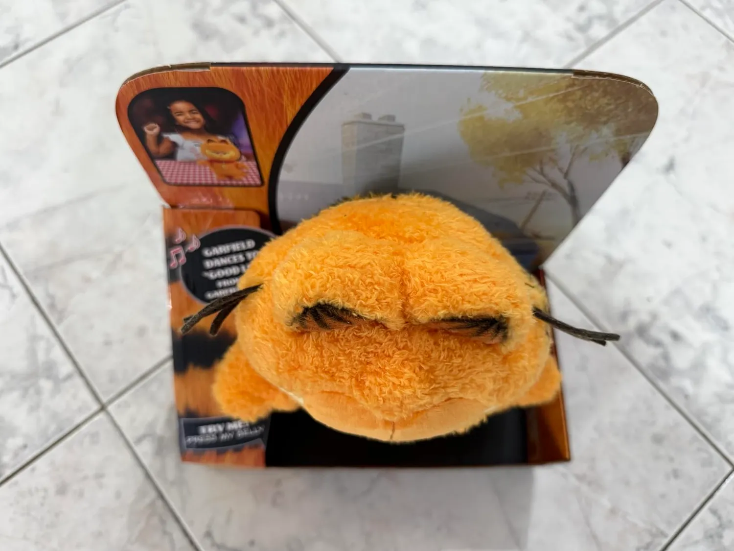 Animagic Baby Garfield peluche interattivo arancione