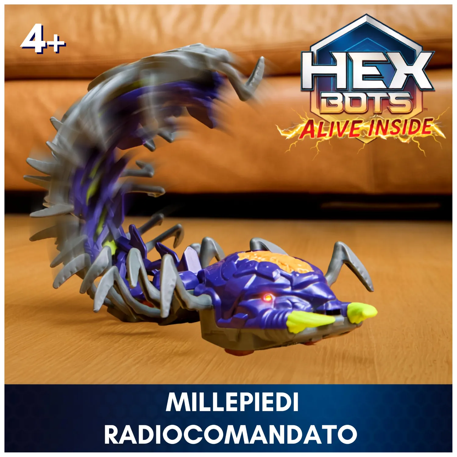 Hex Bots Explodapede Millepiedi Radiocomandato Occhi Luminosi