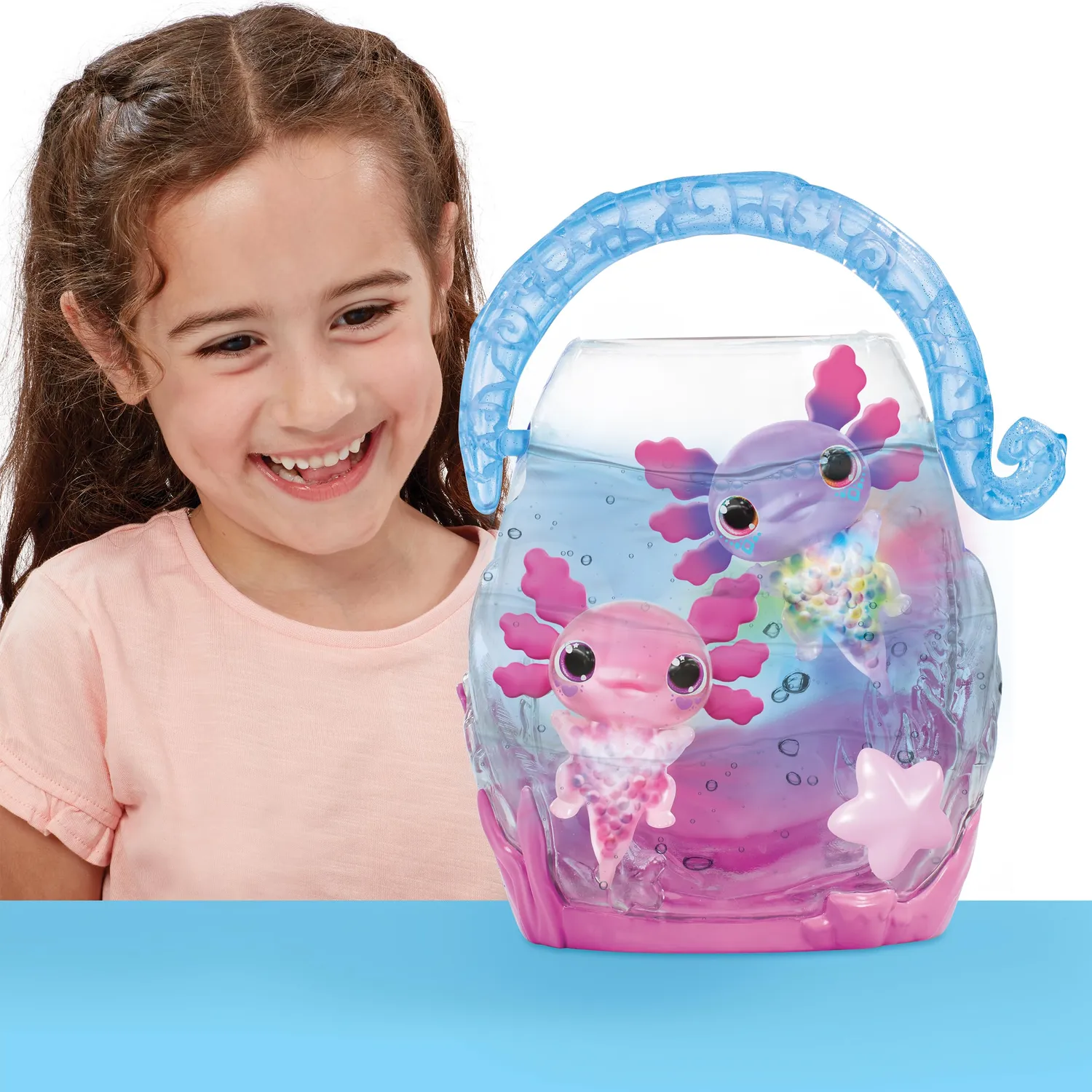 Animagic Let's Glo Bubble Reef acquario interattivo axolotl