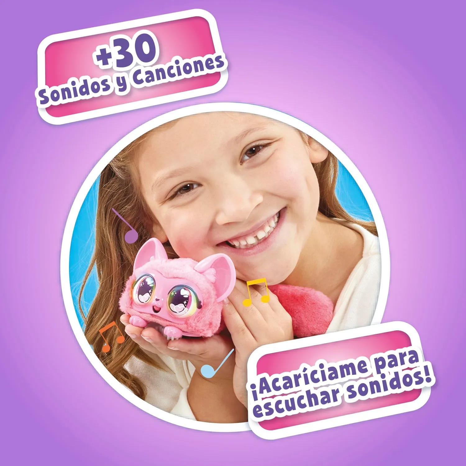 Animagic Kora peluche interattivo rosa +4 anni