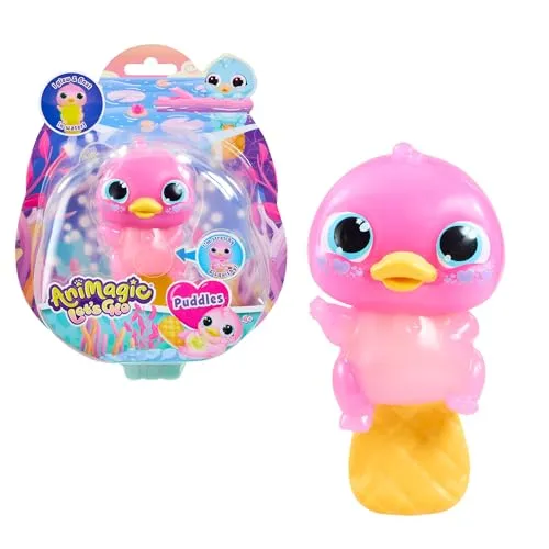 Animagic Let's Glo ornitorrinco rosa peluche luminoso galleggiante