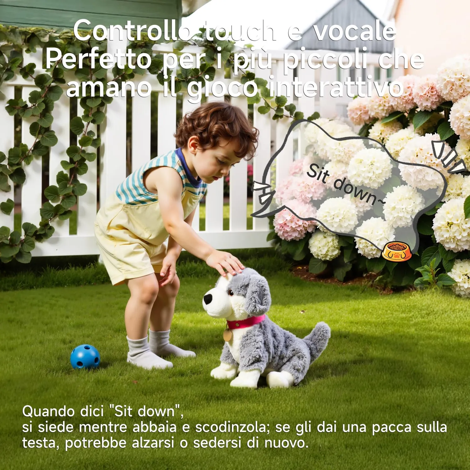 eJog Pup cane peluche interattivo vocale che cammina 3+ anni
