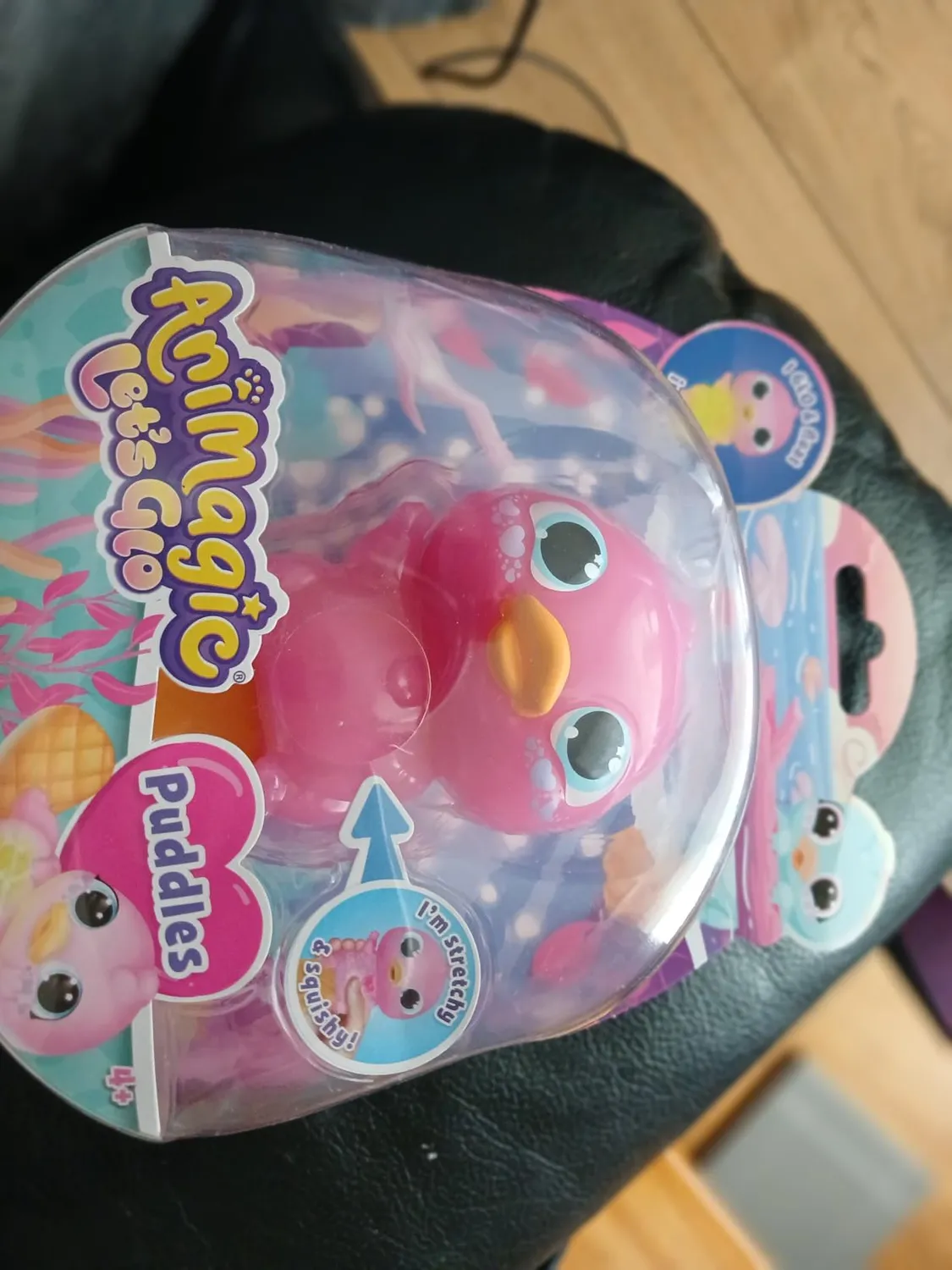 Animagic Let's Glo Puddles Rosa peluche sensoriale luminoso