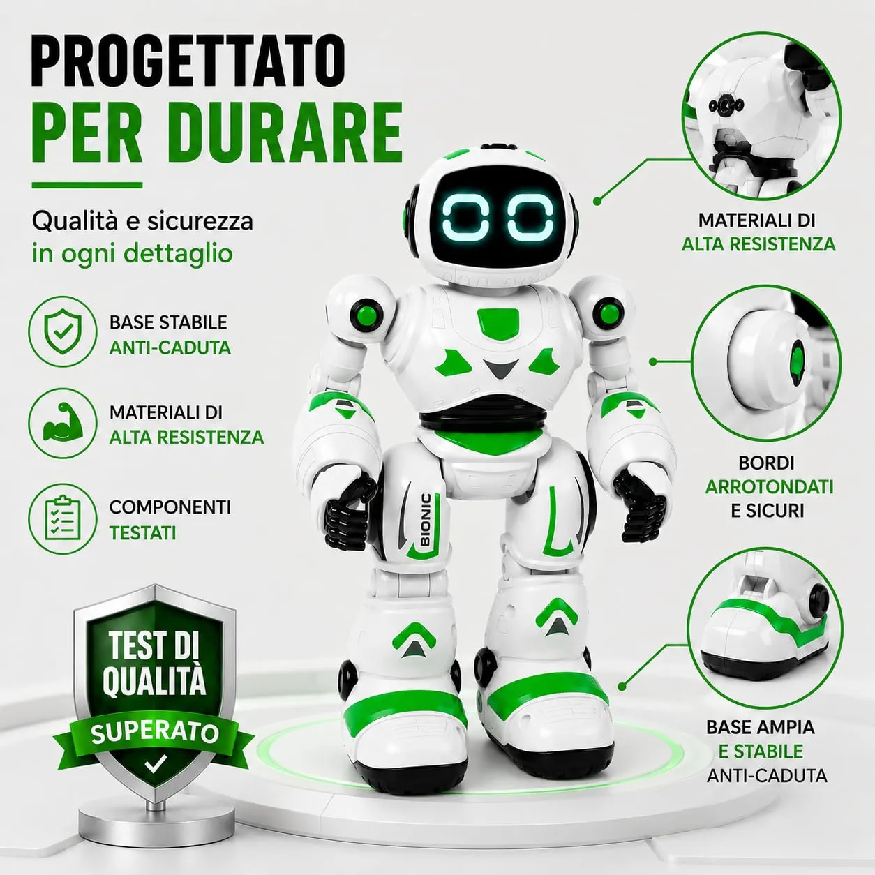 Xtrem Bots Bionic robot telecomandato programmabile 5 anni
