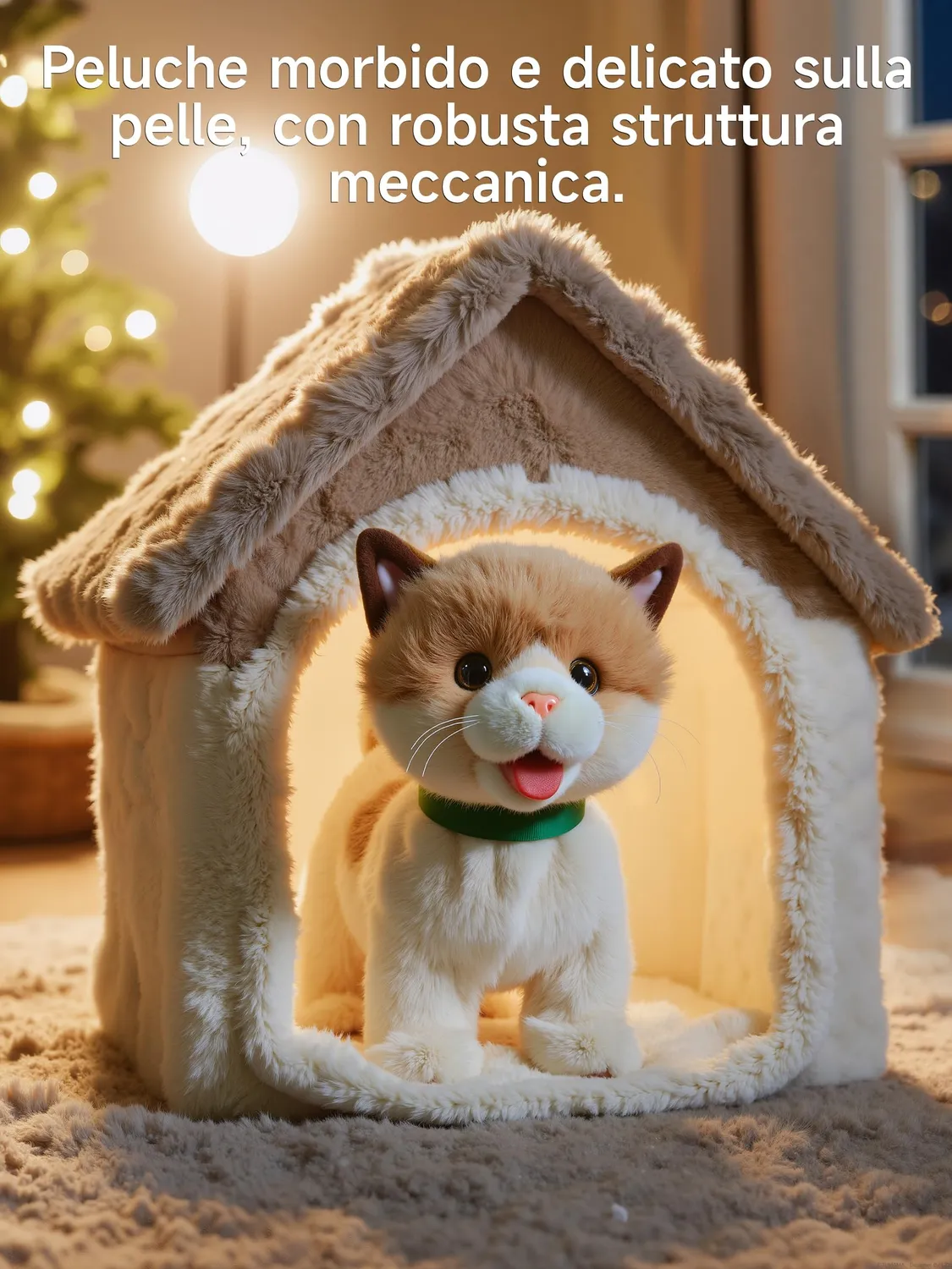 OR OR TU gatto peluche interattivo che cammina con telecomando