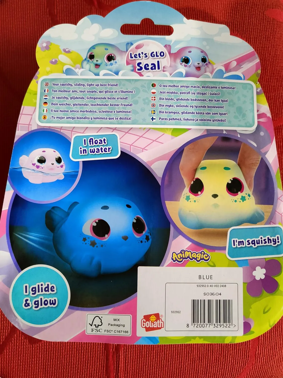 Animagic Let's Glo Seal Rosa foca interattiva luminosa