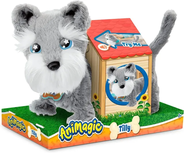 Animagic Tilly Terrier peluche cane interattivo che abbaia