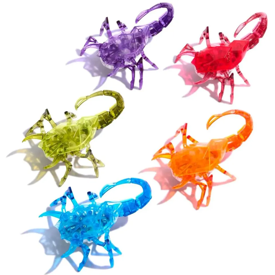 Hex Bots Scorpion robot insetto blu con batterie