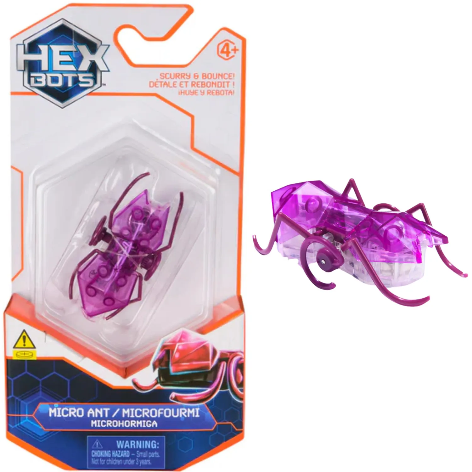 Hex Bots Scurry & Bounce micro formiche robot 2 pezzi 6 cm