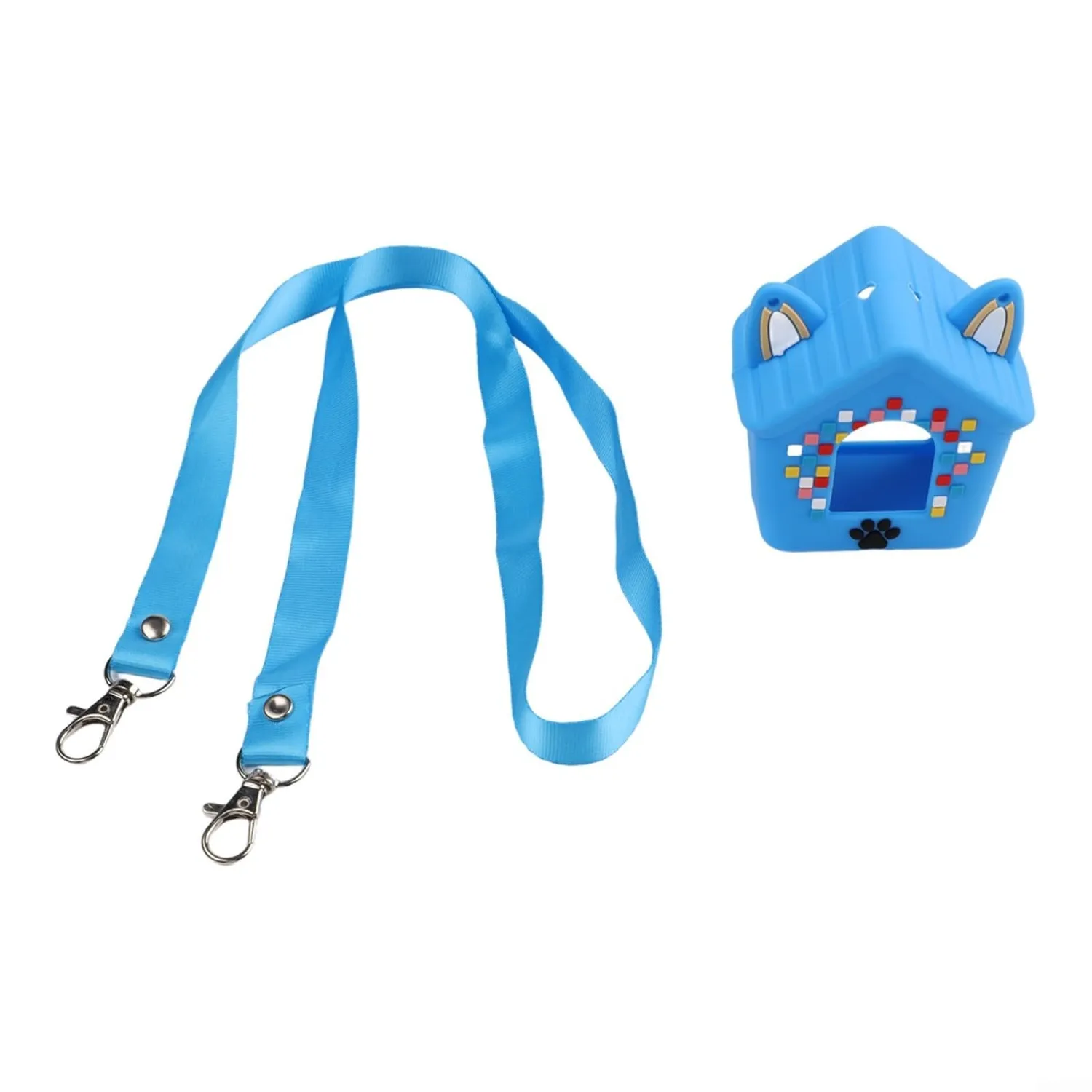 Bitzee Disney interattivo custodia silicone viola cordino
