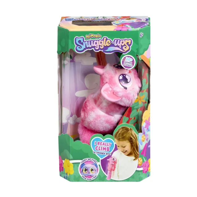 Animagic Snuggle-ups Rosa Peluche Interattivo che Canta