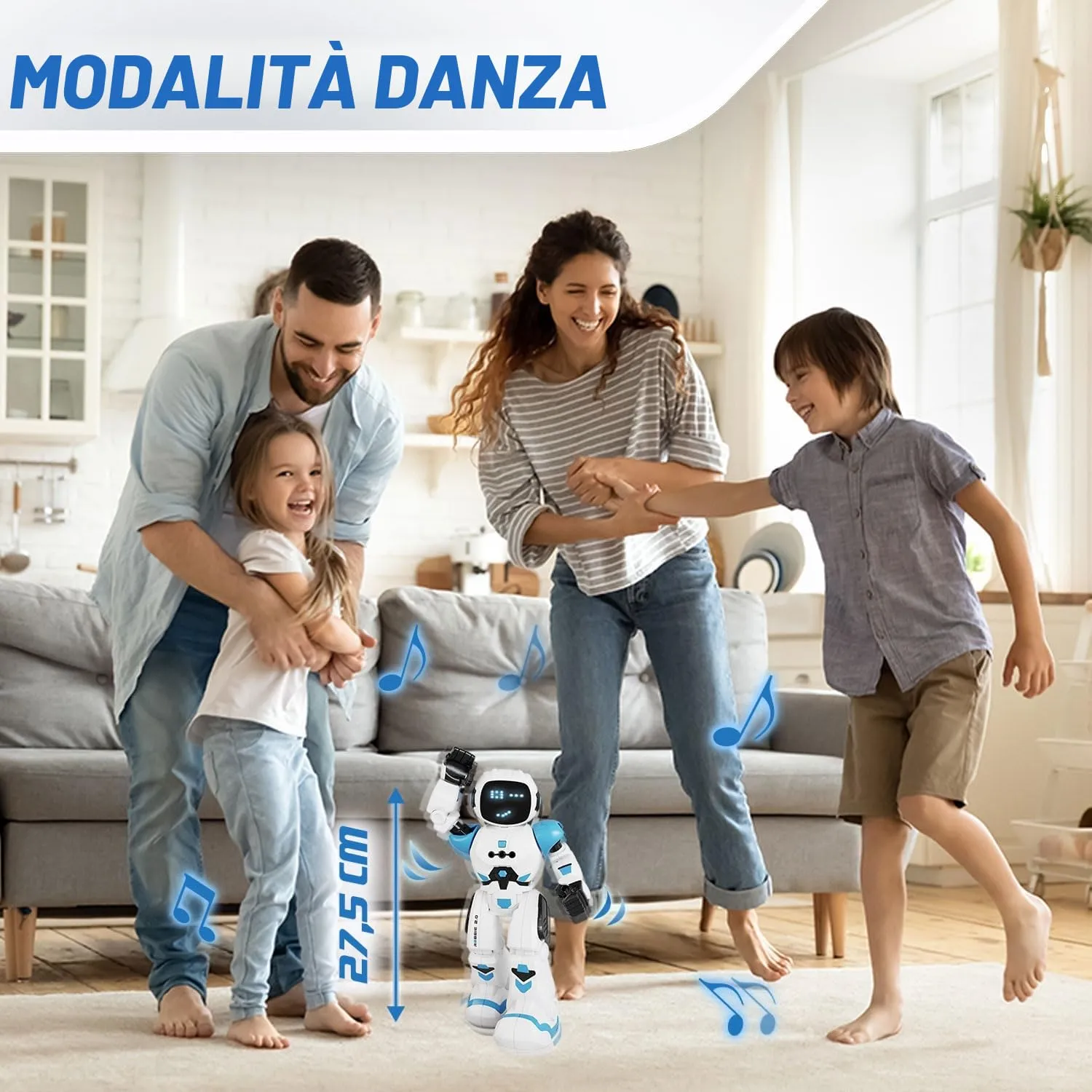 Xtrem Bots Robbie robot telecomandato programmabile 50 movimenti