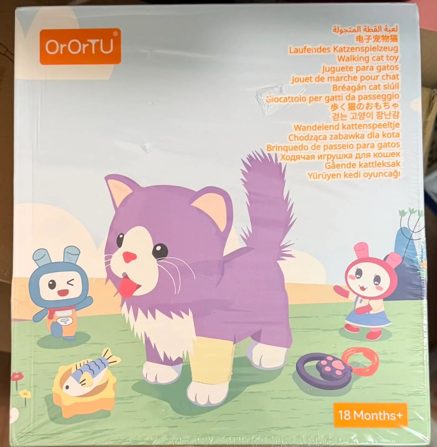 OR OR TU Gatto Peluche Interattivo che Cammina e Miagola