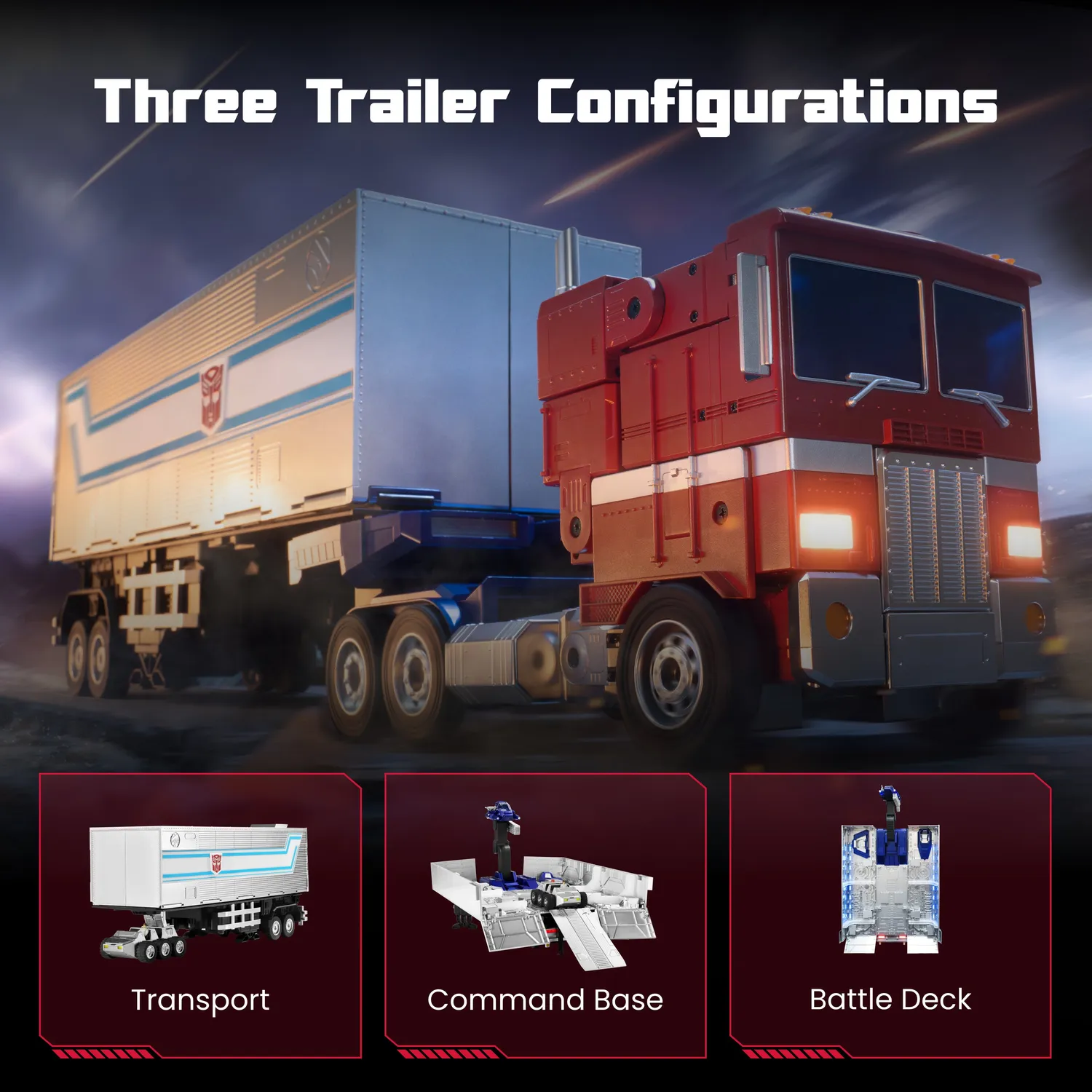 Robosen Elite Optimus Prime Trailer Kit set robot collector 300 set