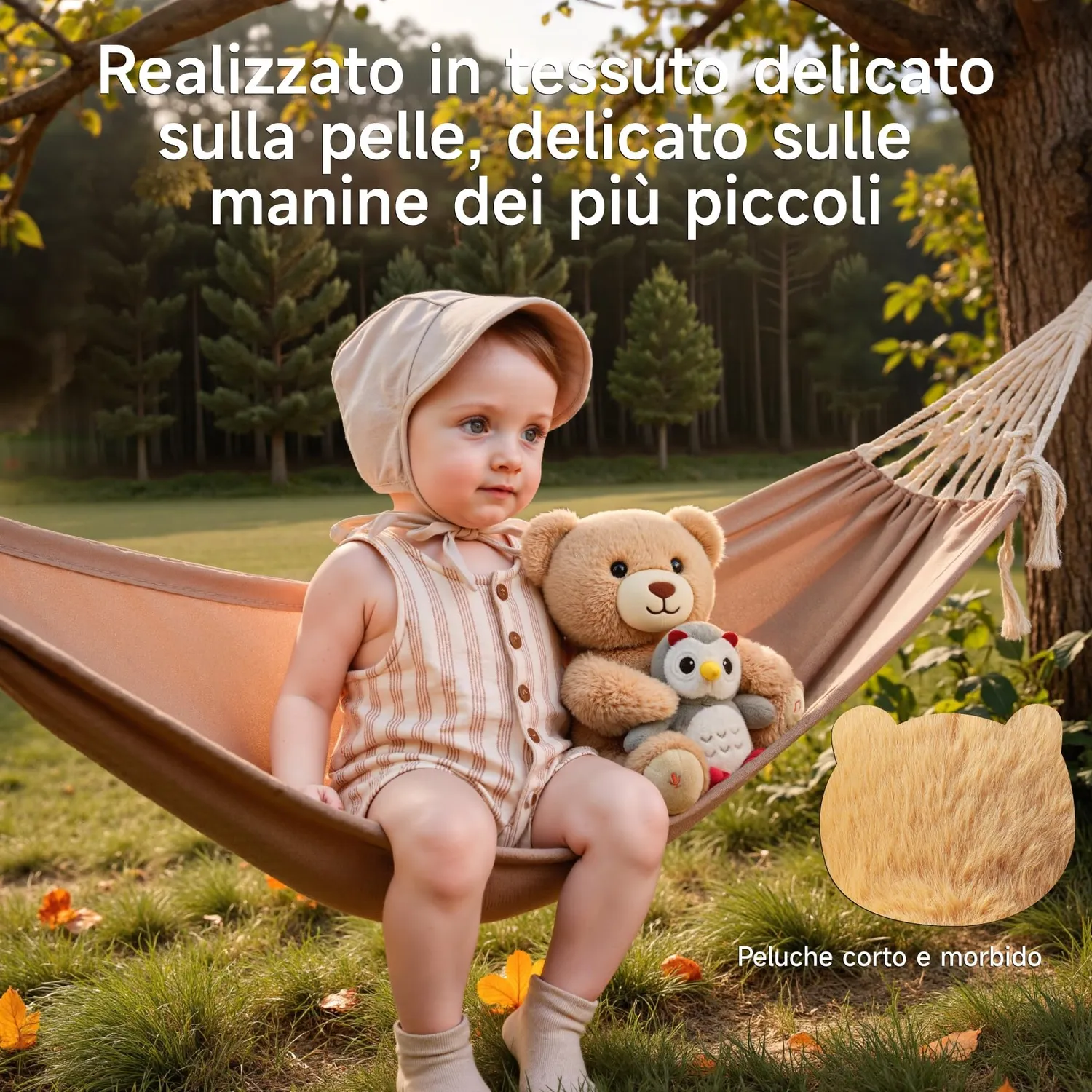 eJog Pup orso peluche musicale con gufo registra e ripeti