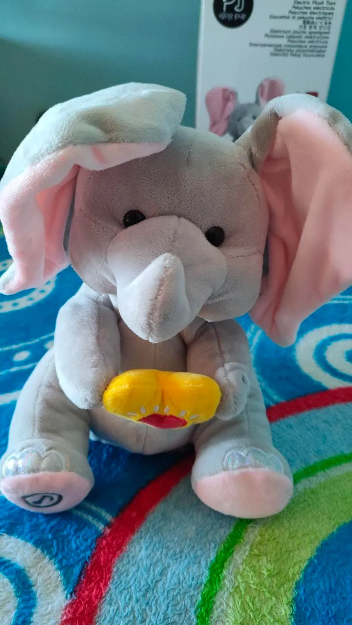 eJog Pup Flappy elefante peluche interattivo che canta