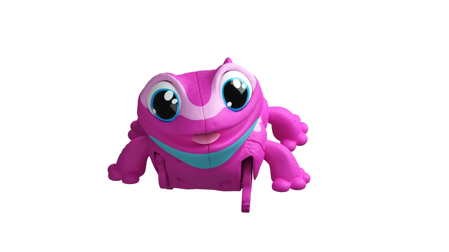 Animagic Let's Go Gecko peluche interattivo rosa con luci