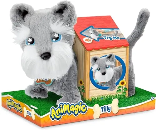 Animagic Tilly Terrier peluche cane interattivo che abbaia