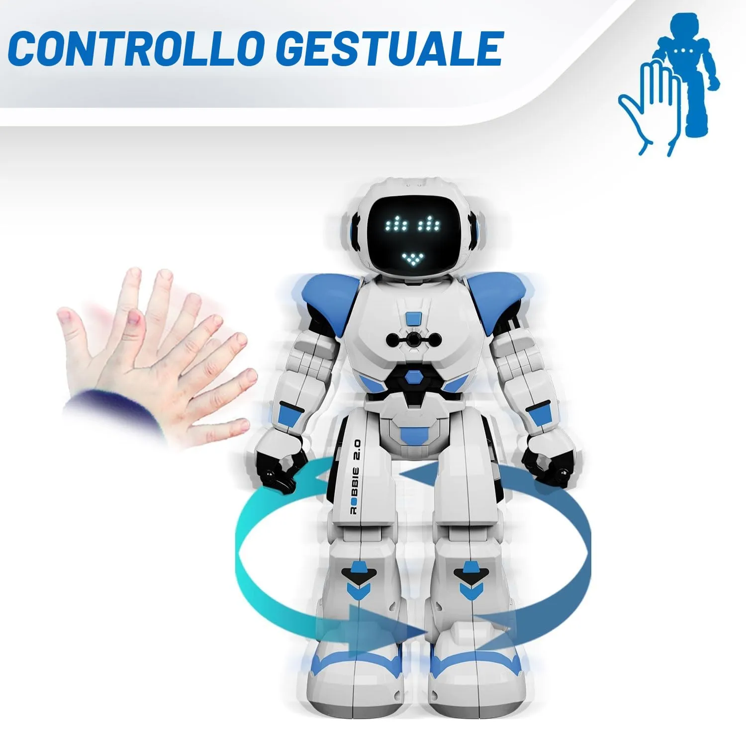 Xtrem Bots Robbie robot telecomandato programmabile 50 movimenti