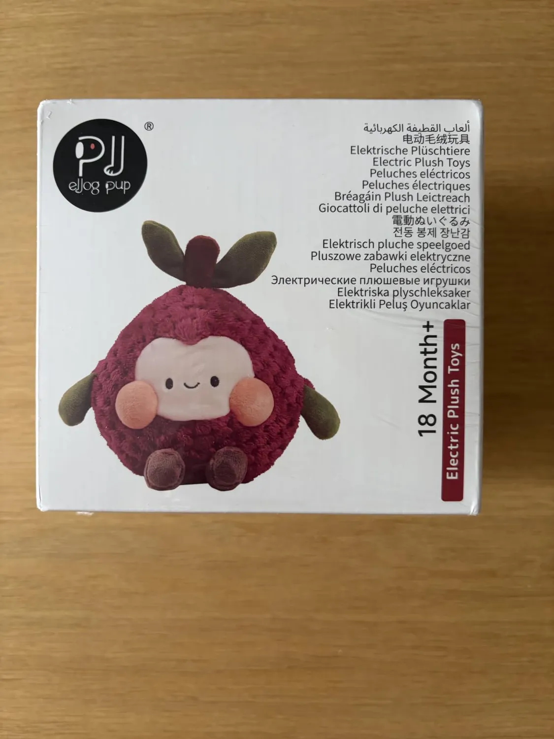 eJog Pup Litchi peluche interattivo salta e registra 3xAA