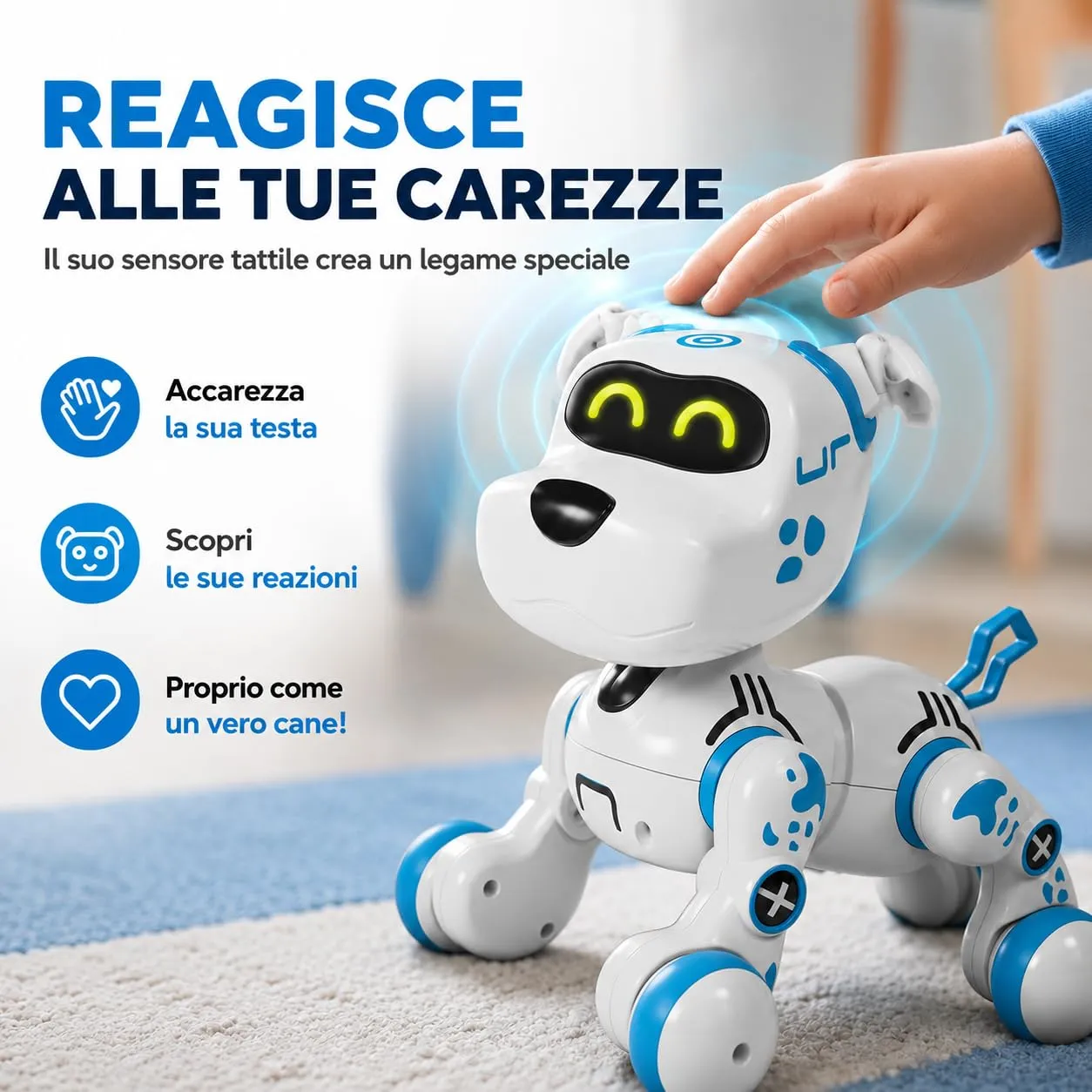 Xtrem Bots Bobby cane robot interattivo programmabile
