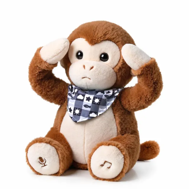 eJog Pup Scimmia peluche interattivo musicale con voce