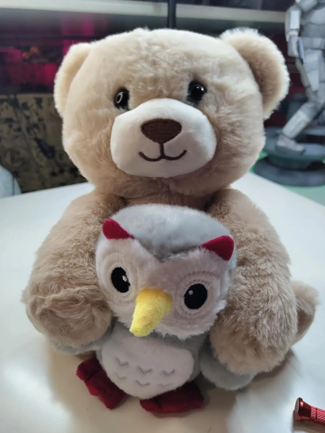 eJog Pup orso peluche musicale con gufo registra e ripeti
