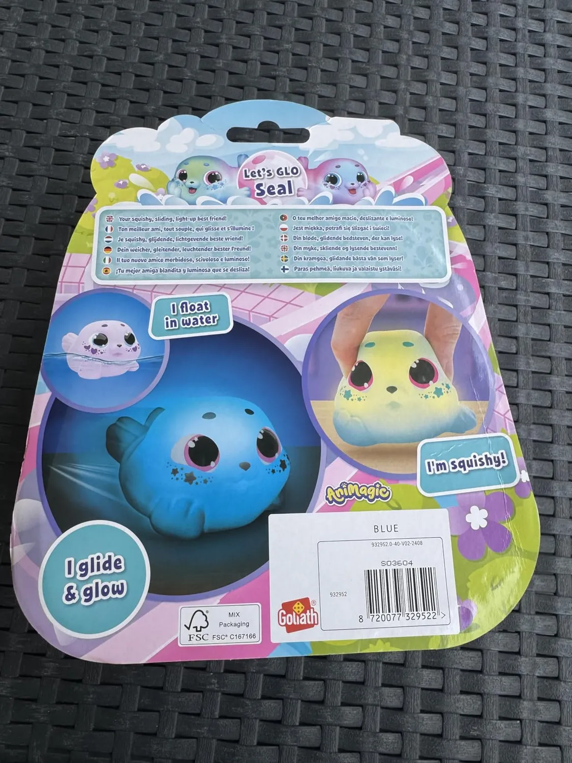 Animagic Let's Glo Seal Rosa foca interattiva luminosa