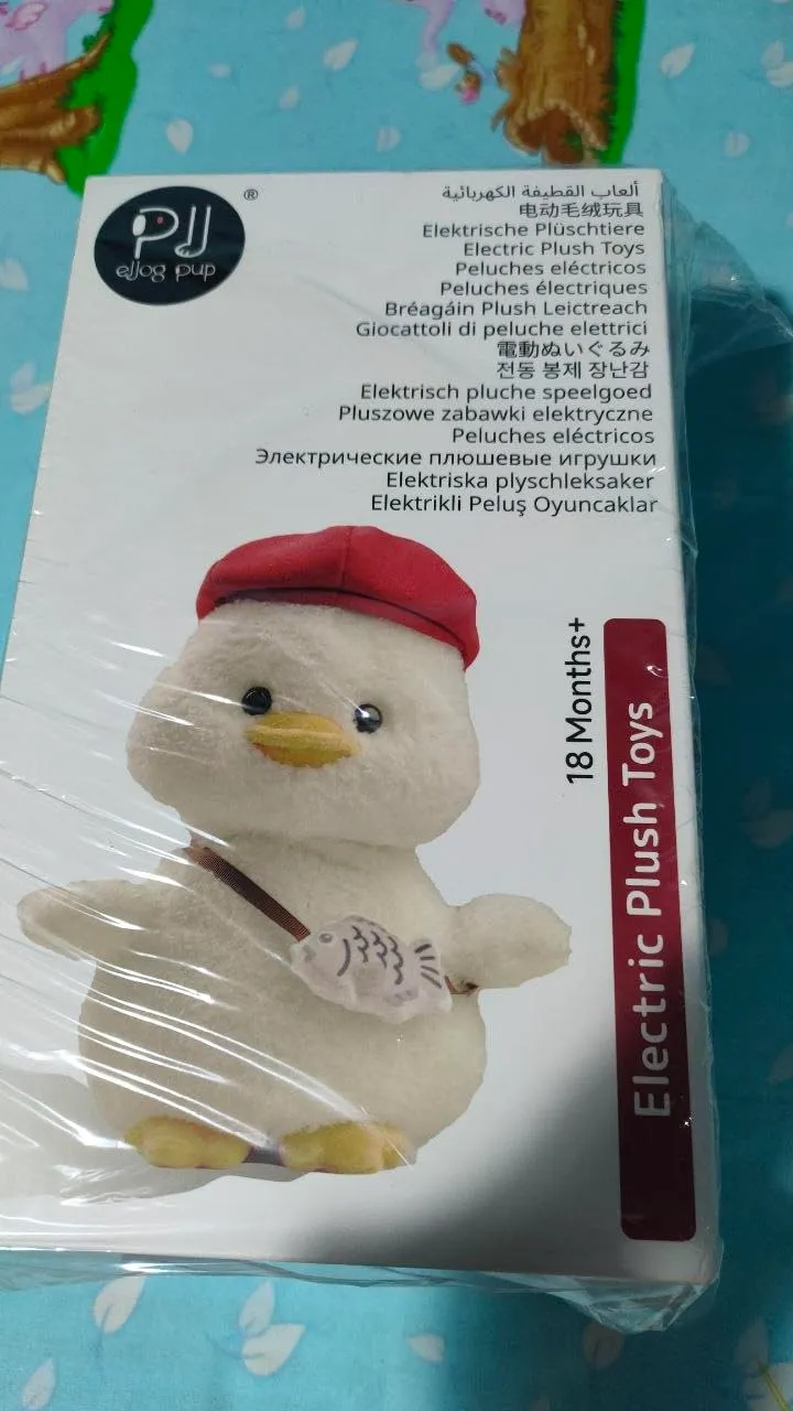 eJog Pup Anatra Peluche Interattivo con Musica e Voce