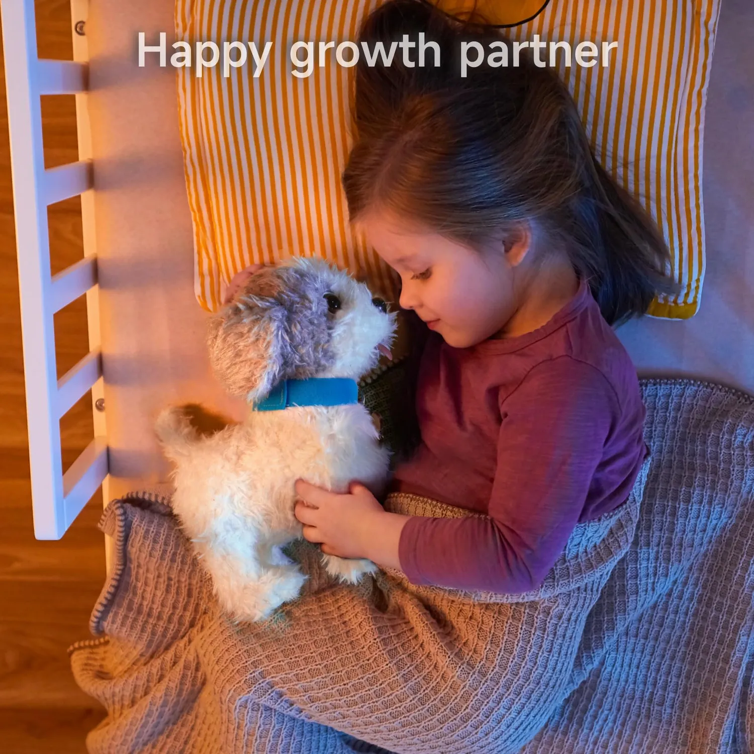 OR OR TU Cagnolino peluche elettronico che lecca e canta con guinzaglio