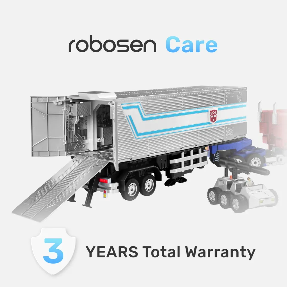 Robosen Elite Optimus Prime Trailer Kit garanzia estesa 2 anni