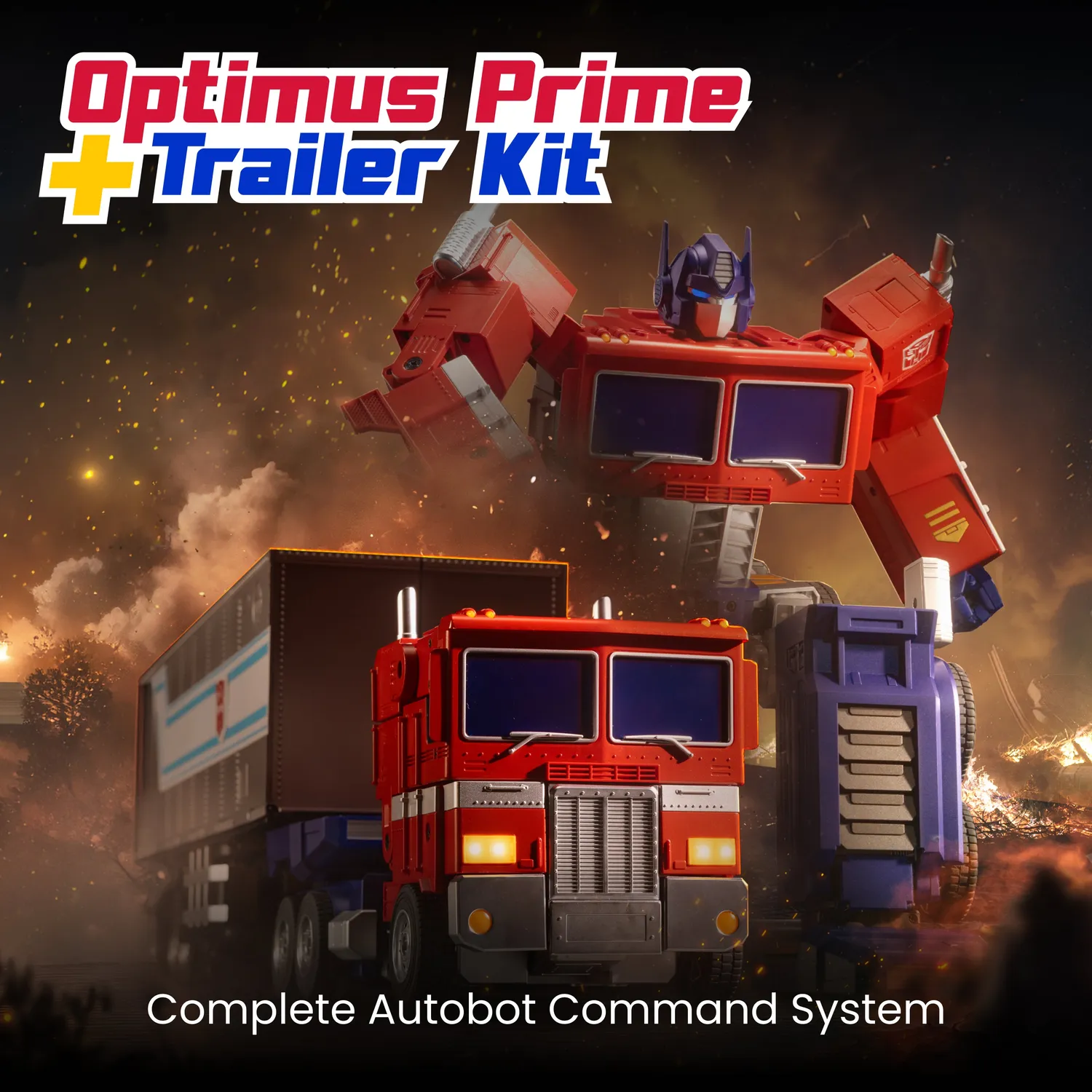 Robosen Elite Optimus Prime Trailer Kit set robot collector 300 set