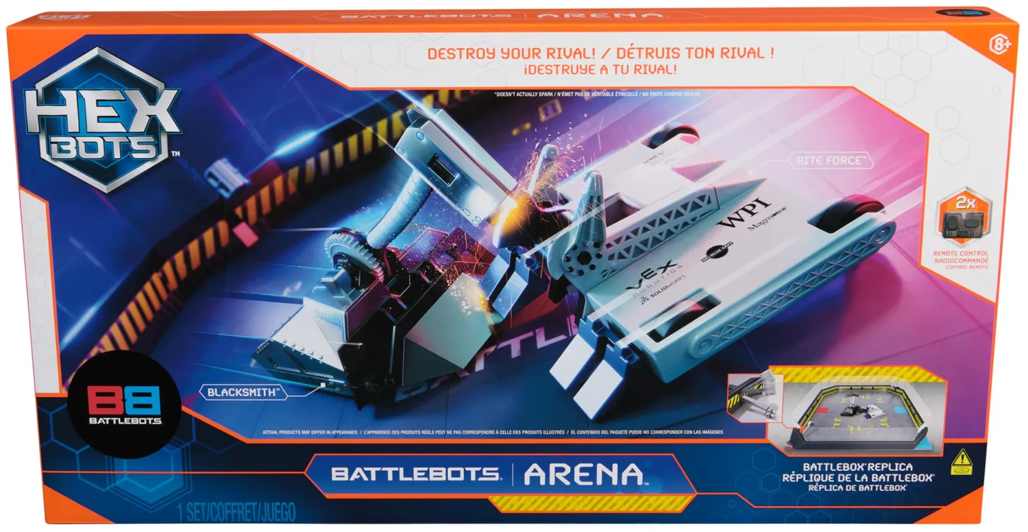Hex Bots BattleBots Arena Bite Force robot telecomandati