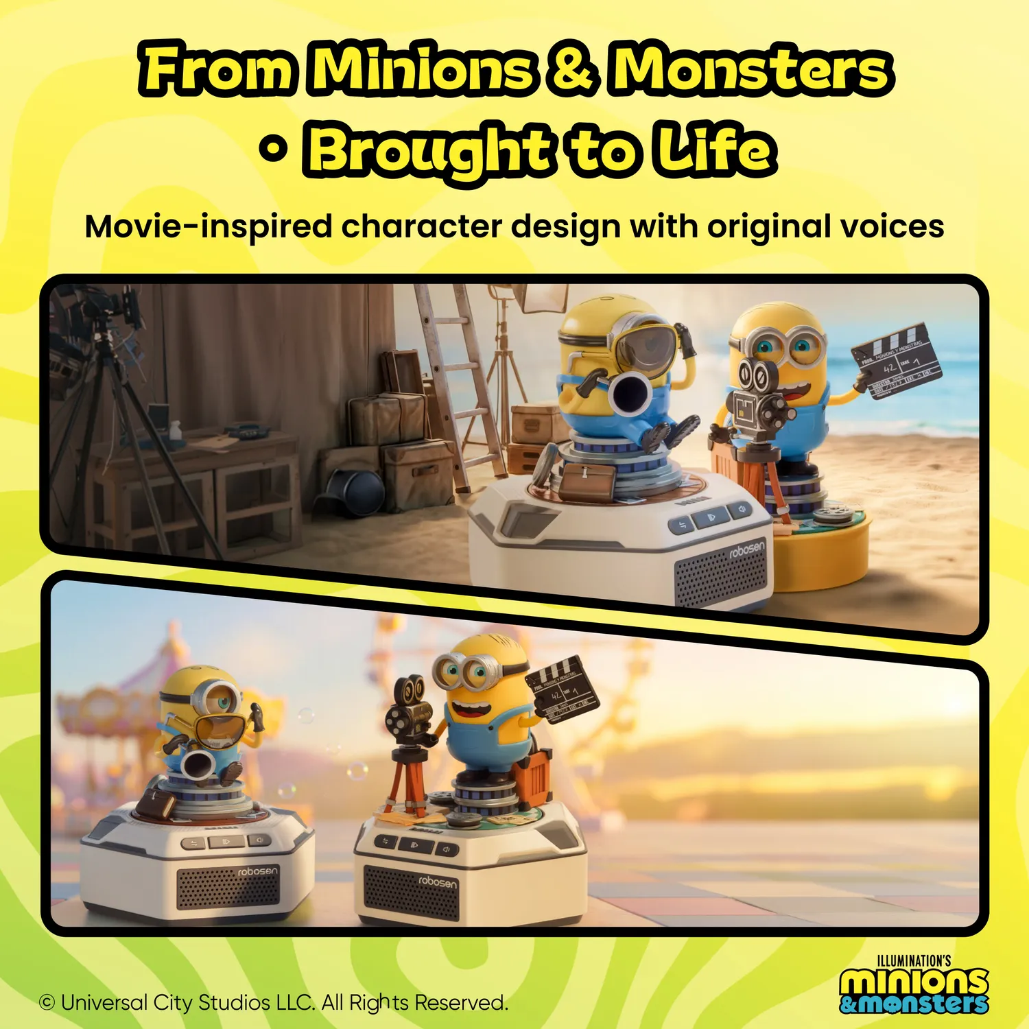 Robosen Mini James & Henry robot set 1 base con voci originali