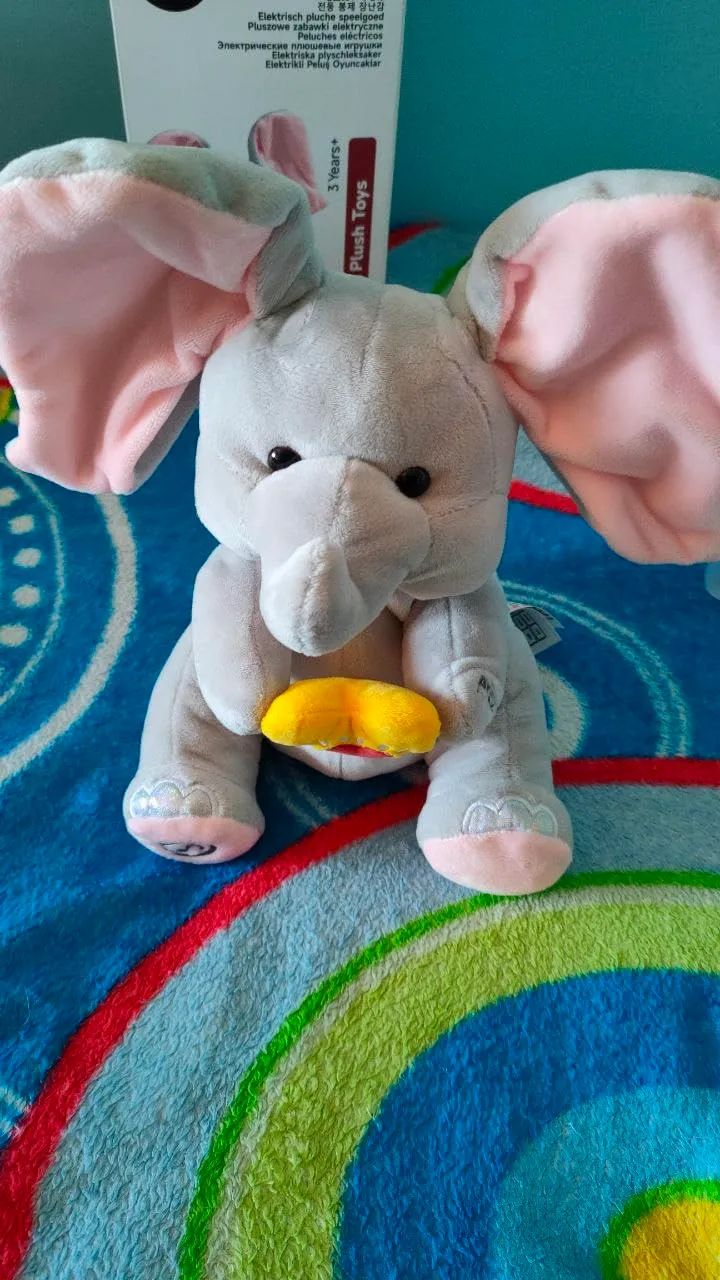 eJog Pup Flappy elefante peluche interattivo che canta