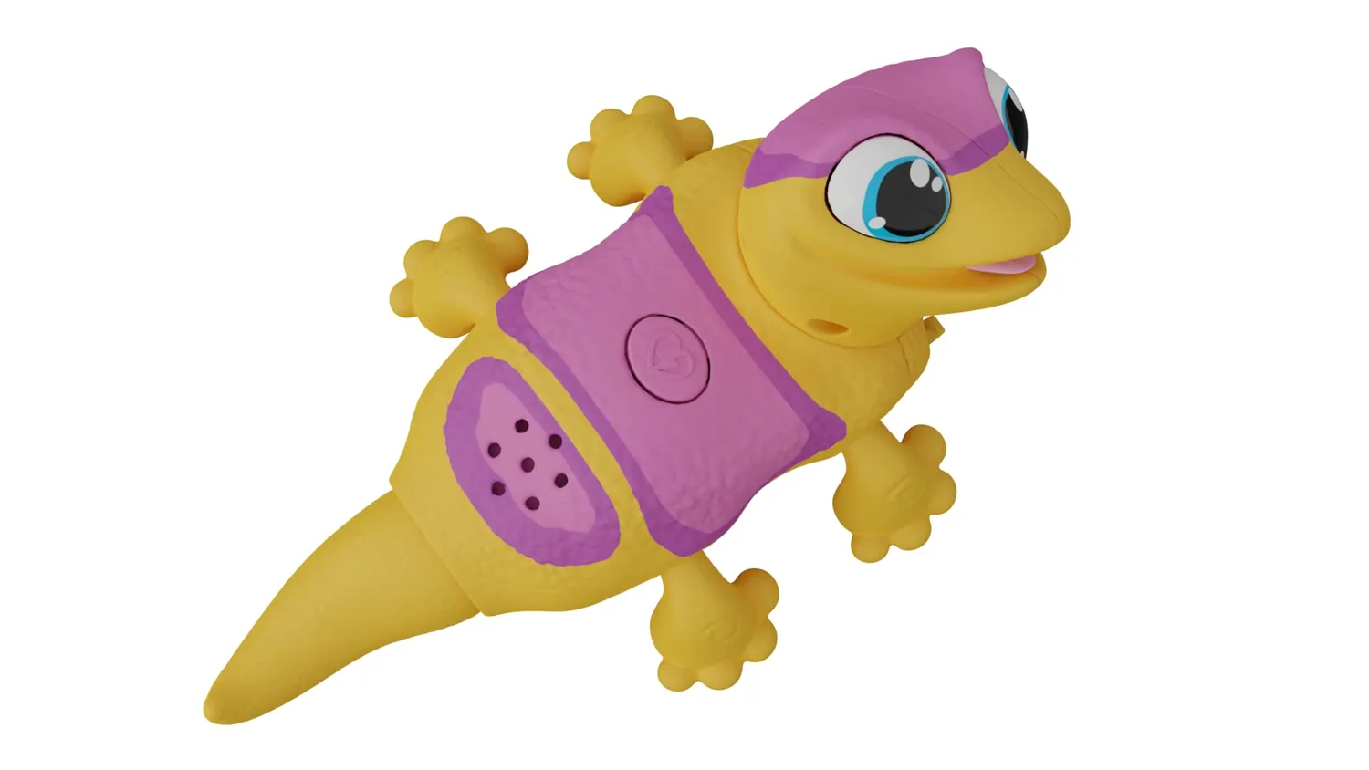 Animagic Let's Go Gecko giocattolo interattivo giallo 50 suoni