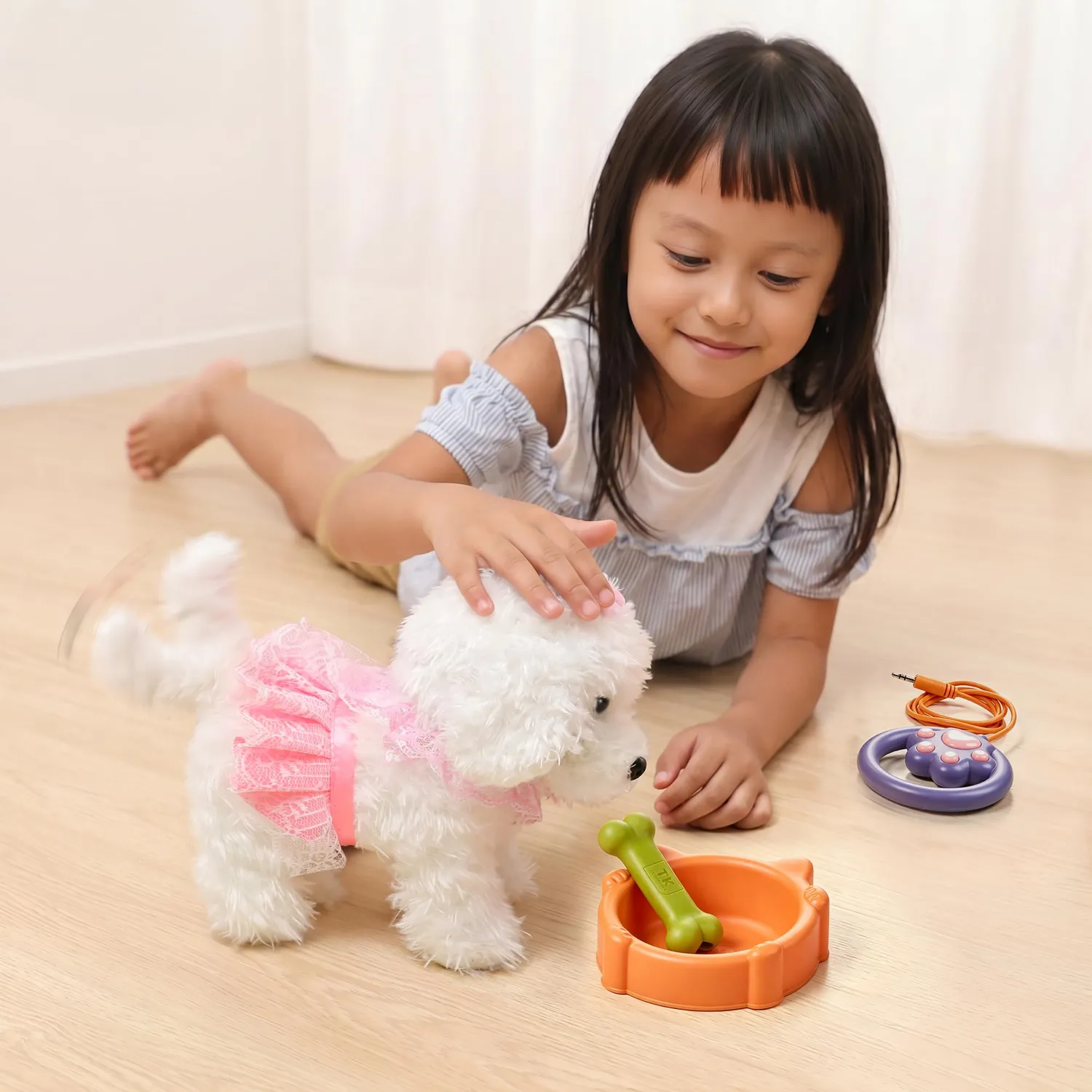 Or Or Tu cane robot peluche telecomando guinzaglio interattivo